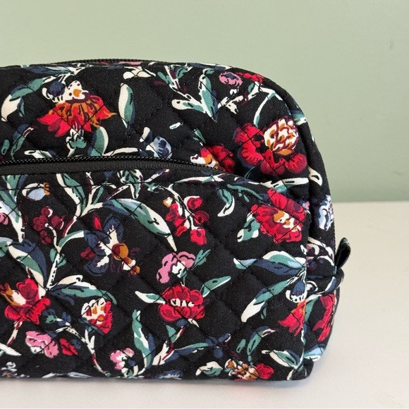 Vera Bradley Ultimate Travel Case Womens OS Black Perennials Noir Makeup Bag - Picture 9 of 12